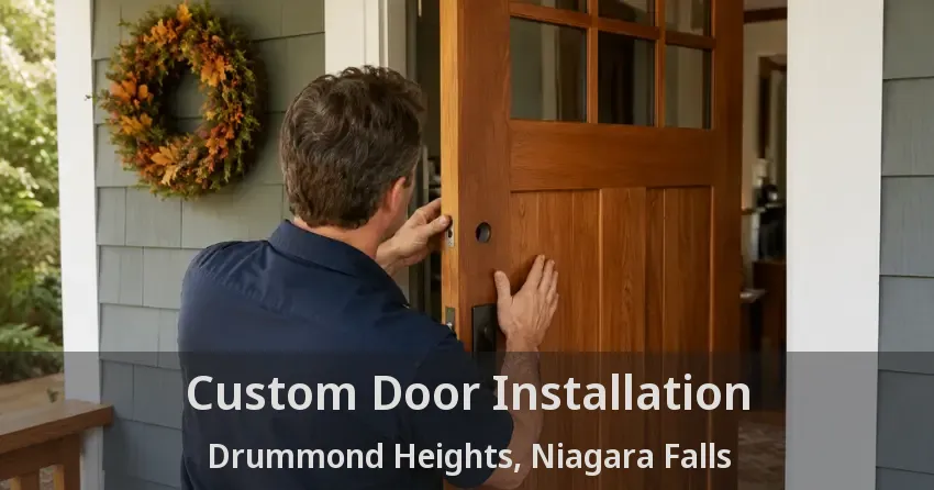 Custom Door Installation Drummond Heights, Niagara Falls - ON