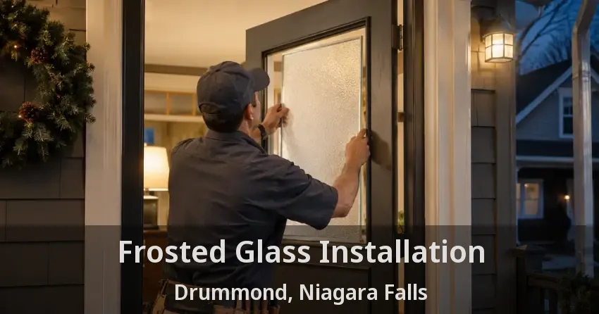 Frosted Glass Installation Drummond, Niagara Falls - ON
