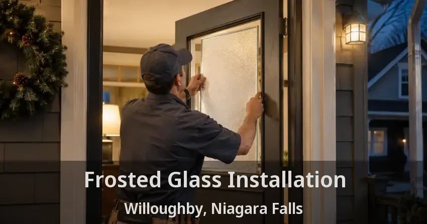 Frosted Glass Installation Willoughby, Niagara Falls - ON