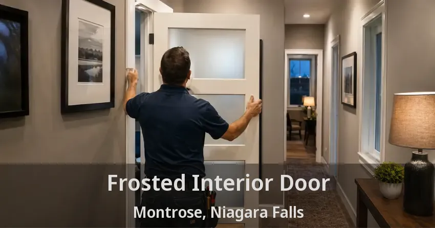 Frosted Interior Door Montrose, Niagara Falls - ON