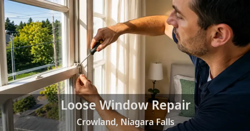 Loose Window Repair Crowland, Niagara Falls - ON