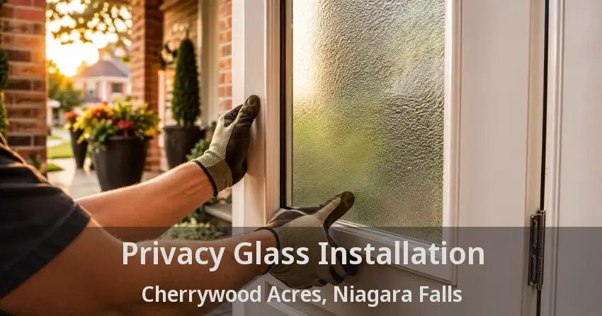 Privacy Glass Installation Cherrywood Acres, Niagara Falls - ON