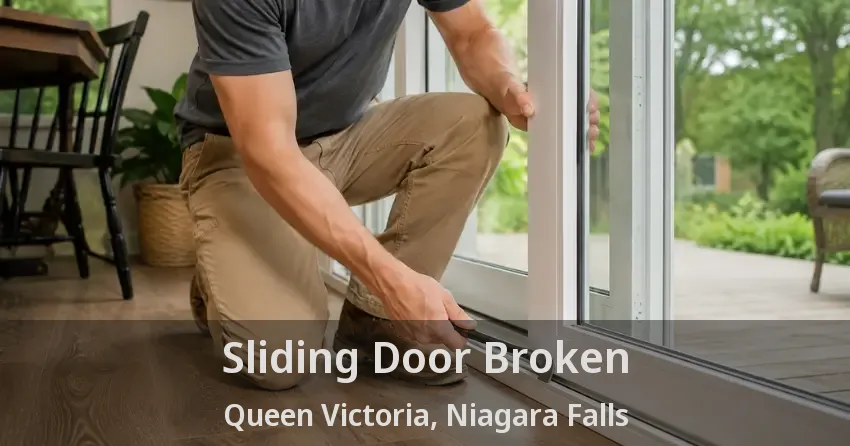 Sliding Door Broken Queen Victoria, Niagara Falls - ON