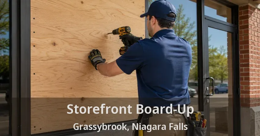 Storefront Board-Up Grassybrook, Niagara Falls - ON