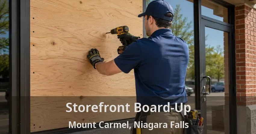 Storefront Board-Up Mount Carmel, Niagara Falls - ON