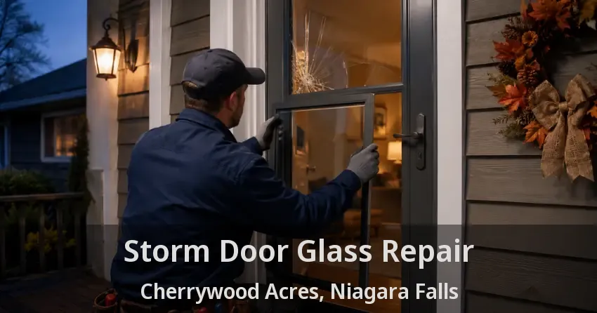 Storm Door Glass Repair Cherrywood Acres, Niagara Falls - ON