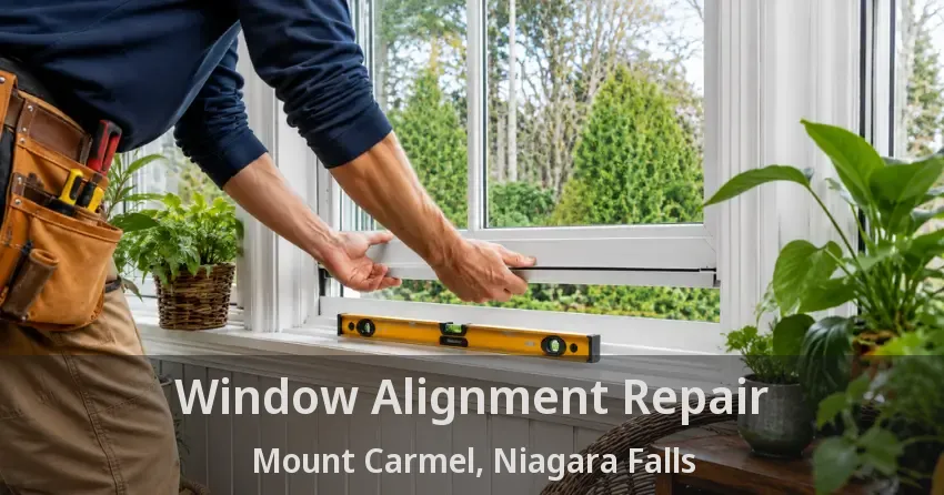 Window Alignment Repair Mount Carmel, Niagara Falls - ON