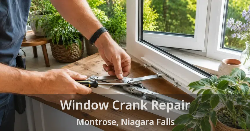 Window Crank Repair Montrose, Niagara Falls - ON