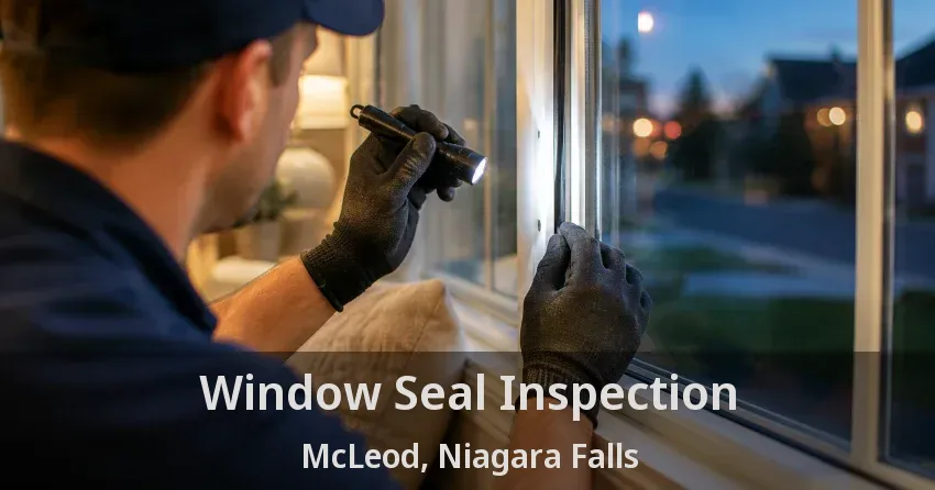 Window Seal Inspection McLeod, Niagara Falls - ON