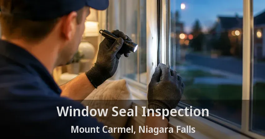 Window Seal Inspection Mount Carmel, Niagara Falls - ON