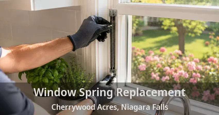 Window Spring Replacement Cherrywood Acres, Niagara Falls - ON
