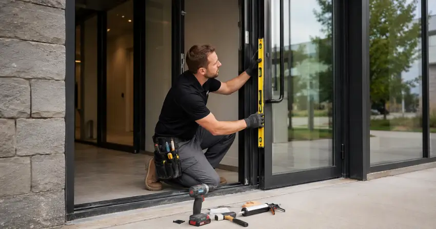 commercial glass door frame installation Silvertown, Niagara Falls