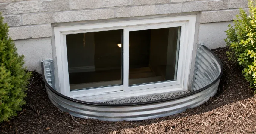 new casement kitchen window installed above sink in Niagara Falls