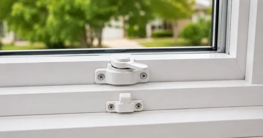 technician installing new window latch hardware in Niagara Falls